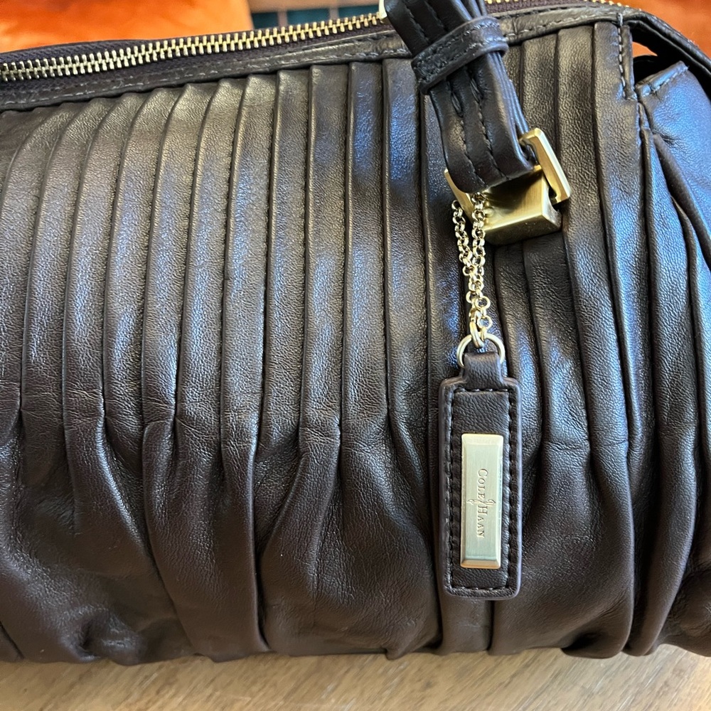Cole Haan Leather Satchel - Picture 2 of 6